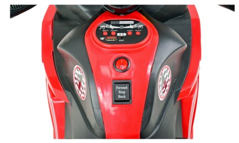 MOTOR ŚCIGACZ SPORT 1 Z OPARCIEM, ŚWIECĄCE KOŁA/, DWA SILNIKI/DM1600 MOTOR ŚCIGACZ SPORT 1 Z OPARCIEM, ŚWIECĄCE KOŁA/, DWA SILNIKI/DM1600