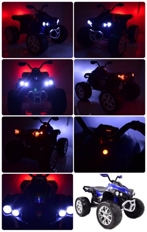 MEGA WIELKI QUAD, AMORTYZATORY, MIĘKKIE KOŁA, WOLNY START,PILOT, PANEL/6677 MEGA WIELKI QUAD, AMORTYZATORY, MIĘKKIE KOŁA, WOLNY START,PILOT, PANEL/6677