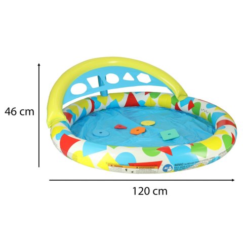 BESTWAY 52378 Basen brodzik z poduszką wodną ogrodowy 120cm BESTWAY 52378 Basen brodzik z poduszką wodną ogrodowy 120cm