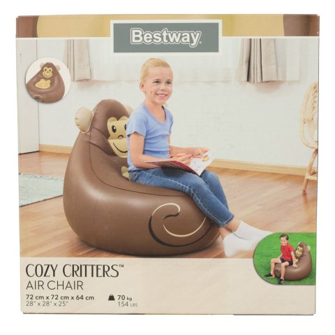 Fotel dla dzieci dmuchany puf Bestway 75116 małpka 70kg Fotel dla dzieci dmuchany puf Bestway 75116 małpka 70kg