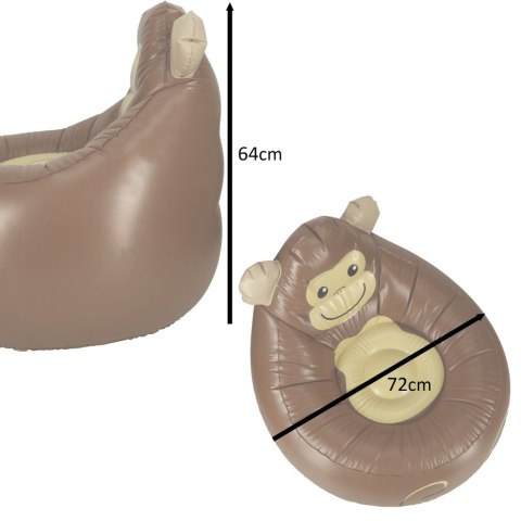 Fotel dla dzieci dmuchany puf Bestway 75116 małpka 70kg Fotel dla dzieci dmuchany puf Bestway 75116 małpka 70kg