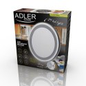 Lusterko LED Adler AD 2168 łazienkowe powiększające do makijażu 24 LED obrotowe 360 przyssawka