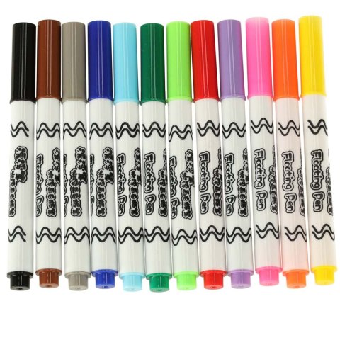 Magiczne markery flamastry do malowania na wodzie wodne 12 sztuk