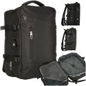 Plecak podróżny na laptopa do samolotu 30 x 45 x 27 cm kabel USB wodoodporny