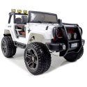 MEGA JEEP 4X4 Z REDUKTOREM NAPĘDU EXCLUSIVE, WOLNY START,MIĘKKIE KOŁA, 2x12V 10 Ah/WXE1688