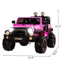 MEGA JEEP PERFECT 002 EXCLUSIVE 4x4, WOLNY START/ MIĘKKIE KOŁA, 4x4 HP-002