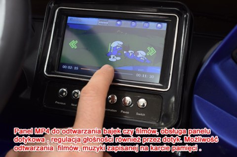 MEGA POLICJA Z DŹWIĘKIEM, MIĘKKIE KOŁA, MIĘKKIE SIEDZENIE, PANEL MP4/HJ5588 MEGA POLICJA Z DŹWIĘKIEM, MIĘKKIE KOŁA, MIĘKKIE SIEDZENIE, PANEL MP4/HJ5588