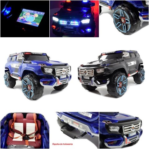 MEGA POLICJA Z DŹWIĘKIEM, MIĘKKIE KOŁA, MIĘKKIE SIEDZENIE, PANEL MP4/HJ5588 MEGA POLICJA Z DŹWIĘKIEM, MIĘKKIE KOŁA, MIĘKKIE SIEDZENIE, PANEL MP4/HJ5588