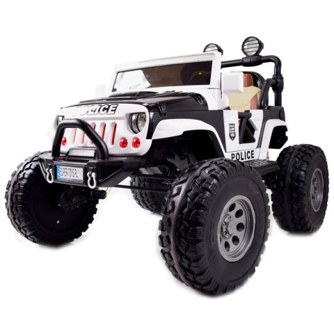 JEEP BUGGY POLICJA MEGA KOŁA Z AMORTYZATORAMI PILOT 4X4, PANEL, PRZESUWANE SIEDZENIE, /SX-1719 JEEP BUGGY POLICJA MEGA KOŁA Z AMORTYZATORAMI PILOT 4X4, PANEL, PRZESUWANE SIEDZENIE, /SX-1719