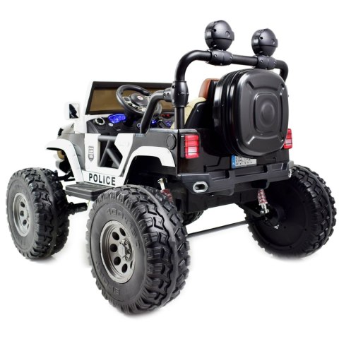 JEEP BUGGY POLICJA MEGA KOŁA Z AMORTYZATORAMI PILOT 4X4, PANEL, PRZESUWANE SIEDZENIE, /SX-1719 JEEP BUGGY POLICJA MEGA KOŁA Z AMORTYZATORAMI PILOT 4X4, PANEL, PRZESUWANE SIEDZENIE, /SX-1719