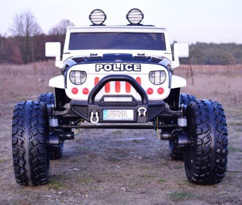 JEEP BUGGY POLICJA MEGA KOŁA Z AMORTYZATORAMI PILOT 4X4, PANEL, PRZESUWANE SIEDZENIE, /SX-1719 JEEP BUGGY POLICJA MEGA KOŁA Z AMORTYZATORAMI PILOT 4X4, PANEL, PRZESUWANE SIEDZENIE, /SX-1719
