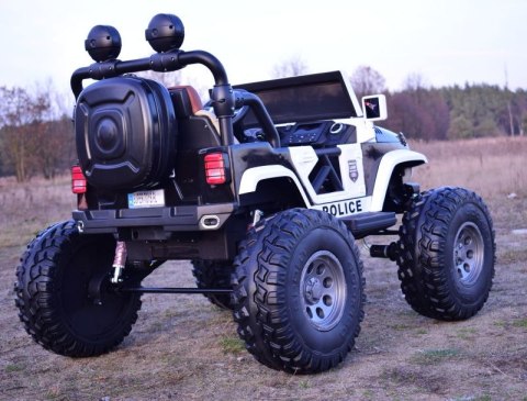 JEEP BUGGY POLICJA MEGA KOŁA Z AMORTYZATORAMI PILOT 4X4, PANEL, PRZESUWANE SIEDZENIE, /SX-1719 JEEP BUGGY POLICJA MEGA KOŁA Z AMORTYZATORAMI PILOT 4X4, PANEL, PRZESUWANE SIEDZENIE, /SX-1719