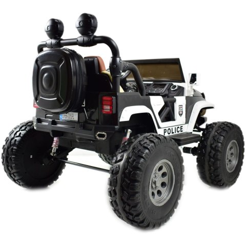 JEEP BUGGY POLICJA MEGA KOŁA Z AMORTYZATORAMI PILOT 4X4, PANEL, PRZESUWANE SIEDZENIE, /SX-1719 JEEP BUGGY POLICJA MEGA KOŁA Z AMORTYZATORAMI PILOT 4X4, PANEL, PRZESUWANE SIEDZENIE, /SX-1719
