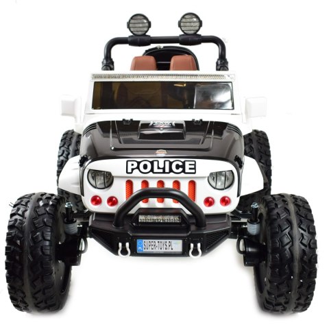 JEEP BUGGY POLICJA MEGA KOŁA Z AMORTYZATORAMI PILOT 4X4, PANEL, PRZESUWANE SIEDZENIE, /SX-1719 JEEP BUGGY POLICJA MEGA KOŁA Z AMORTYZATORAMI PILOT 4X4, PANEL, PRZESUWANE SIEDZENIE, /SX-1719