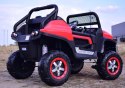 MERCEDES BENZ UNIMOG 4X4,12V14AH, AMORTYZATORY, MIĘKKIE KOŁA, MP4, SUPER OPCJA/UNIMOG