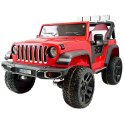 MEGA DZIP DLA 2 DZIECI, 4X4, FUNKCJA BUJANIA, AMORTYZATORY, KIERUNKOWSKAZY,KONTROLKI W KOKPICIE/LT518