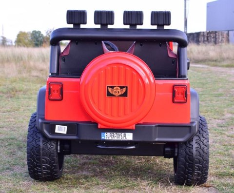 MEGA DZIP DLA 2 DZIECI, 4X4, FUNKCJA BUJANIA, AMORTYZATORY, KIERUNKOWSKAZY,KONTROLKI W KOKPICIE/LT518