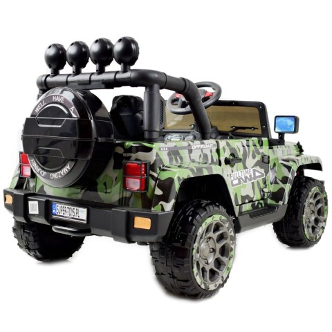 MEGA JEEP FULLTIME, NAPĘD 4X4, 1X12V ,WOLNY START/ MIĘKKIE KOŁA, FUNKCJA BUJANIA EXCLUSIVE LAKIER/7588 MEGA JEEP FULLTIME, NAPĘD 4X4, 1X12V ,WOLNY START/ MIĘKKIE KOŁA, FUNKCJA BUJANIA EXCLUSIVE LAKIER/7588