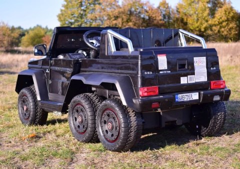 MEGA POJAZD- ORYGINALNY MERCEDES G63, NAPĘD 6X6, MIĘKKIE KOŁA, MIĘKKIE SIEDZENIE, SIEDZENIE DLA RODZICA, 12V 14AH/SX-1888 MEGA POJAZD- ORYGINALNY MERCEDES G63, NAPĘD 6X6, MIĘKKIE KOŁA, MIĘKKIE SIEDZENIE, SIEDZENIE DLA RODZICA, 12V 14AH/SX-1888