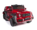 MEGA POJAZD- ORYGINALNY MERCEDES G63, NAPĘD 6X6, MIĘKKIE KOŁA, MIĘKKIE SIEDZENIE, SIEDZENIE DLA RODZICA, 12v14AH, LAKIER, MP4/SX
