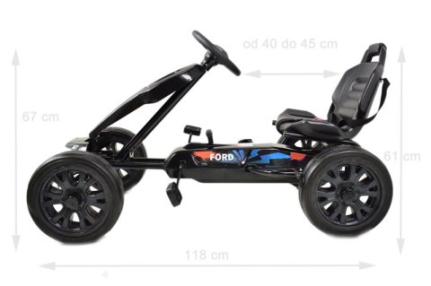 GOKART NA PEDAŁY LICENCJA FORD KOŁA EVA JAKOŚĆ /DK-G01-PEDAŁY GOKART NA PEDAŁY LICENCJA FORD KOŁA EVA JAKOŚĆ /DK-G01-PEDAŁY