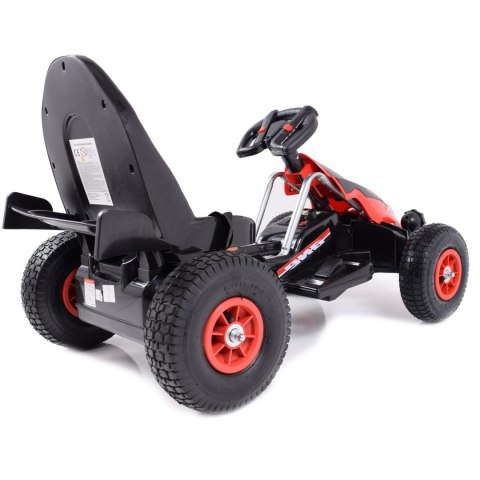 Gokart na akumulator sterowany pilotem, wolny start, hamulec, pompowane koła /TL5388 Gokart na akumulator sterowany pilotem, wolny start, hamulec, pompowane koła /TL5388