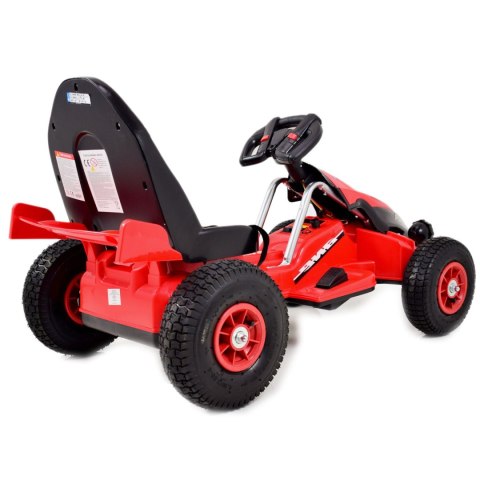 Gokart na akumulator sterowany pilotem, wolny start, hamulec, pompowane koła /TL5388 Gokart na akumulator sterowany pilotem, wolny start, hamulec, pompowane koła /TL5388