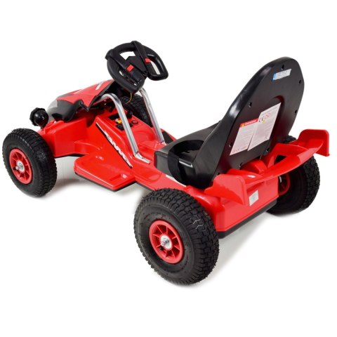 Gokart na akumulator sterowany pilotem, wolny start, hamulec, pompowane koła /TL5388 Gokart na akumulator sterowany pilotem, wolny start, hamulec, pompowane koła /TL5388