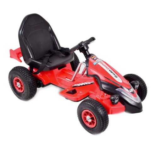 Gokart na akumulator sterowany pilotem, wolny start, hamulec, pompowane koła /TL5388 Gokart na akumulator sterowany pilotem, wolny start, hamulec, pompowane koła /TL5388