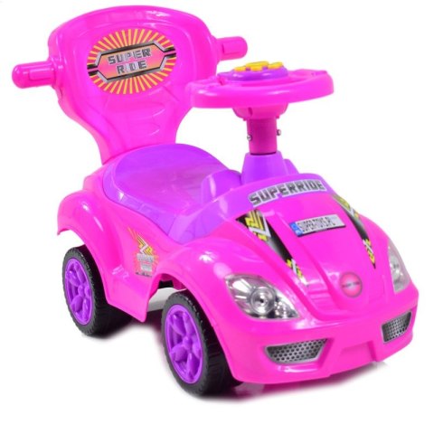 JEŹDZIK, ODPYCHACZ Z DŹWIĘKAMI MEGA CAR 6W 1 Z DASZKIEM/TC202 JEŹDZIK, ODPYCHACZ Z DŹWIĘKAMI MEGA CAR 6W 1 Z DASZKIEM/TC202
