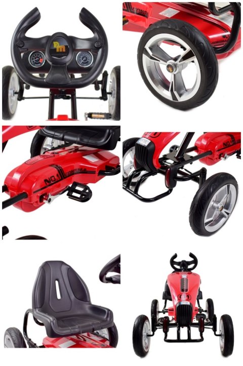 WIELKI LUKSUSOWY GOKART KOŁA EVA JAKOŚĆ /DMD308 WIELKI LUKSUSOWY GOKART KOŁA EVA JAKOŚĆ /DMD308