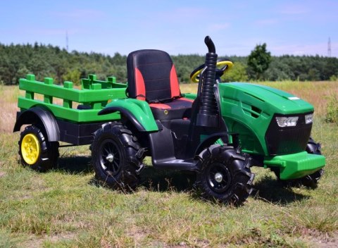 MEGA TRAKTOR Z PRZYCZEPĄ, KOŁA POMPOWANE, MIĘKKIE SIEDZENIE, PILOT, NOWOCZESNY PANEL, FUNKCJA BUJANIA/TT990D MEGA TRAKTOR Z PRZYCZEPĄ, KOŁA POMPOWANE, MIĘKKIE SIEDZENIE, PILOT, NOWOCZESNY PANEL, FUNKCJA BUJANIA/TT990D