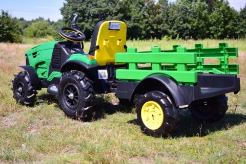 MEGA TRAKTOR Z PRZYCZEPĄ, KOŁA POMPOWANE, MIĘKKIE SIEDZENIE, PILOT, NOWOCZESNY PANEL, FUNKCJA BUJANIA/TT990D MEGA TRAKTOR Z PRZYCZEPĄ, KOŁA POMPOWANE, MIĘKKIE SIEDZENIE, PILOT, NOWOCZESNY PANEL, FUNKCJA BUJANIA/TT990D