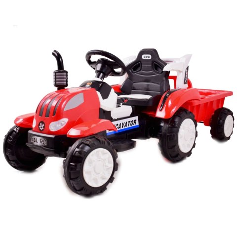 TRAKTOR NA AKUMULATOR Z PRZYCZEPĄ, MIĘKKIE SIEDZENIE,/698 TRAKTOR NA AKUMULATOR Z PRZYCZEPĄ, MIĘKKIE SIEDZENIE,/698