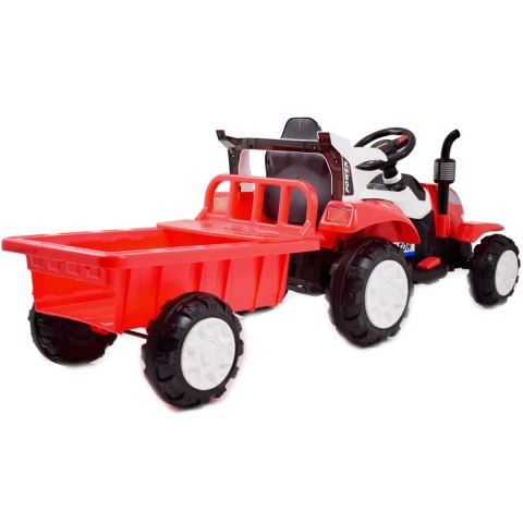 TRAKTOR NA AKUMULATOR Z PRZYCZEPĄ, MIĘKKIE SIEDZENIE,/698 TRAKTOR NA AKUMULATOR Z PRZYCZEPĄ, MIĘKKIE SIEDZENIE,/698
