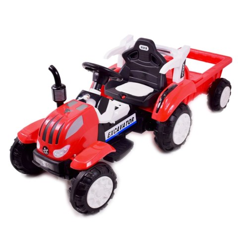 TRAKTOR NA AKUMULATOR Z PRZYCZEPĄ, MIĘKKIE SIEDZENIE,/698 TRAKTOR NA AKUMULATOR Z PRZYCZEPĄ, MIĘKKIE SIEDZENIE,/698
