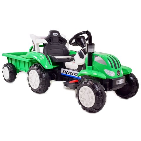 TRAKTOR NA AKUMULATOR Z PRZYCZEPĄ, MIĘKKIE SIEDZENIE,/698 TRAKTOR NA AKUMULATOR Z PRZYCZEPĄ, MIĘKKIE SIEDZENIE,/698
