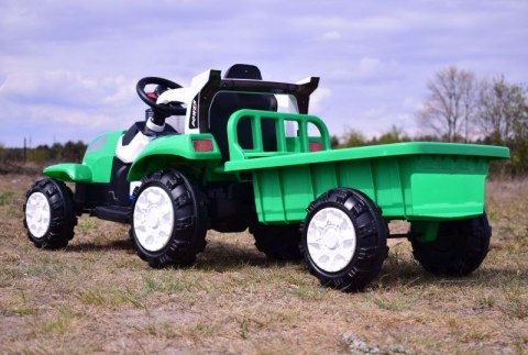 TRAKTOR NA AKUMULATOR Z PRZYCZEPĄ, MIĘKKIE SIEDZENIE,/698 TRAKTOR NA AKUMULATOR Z PRZYCZEPĄ, MIĘKKIE SIEDZENIE,/698