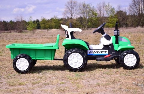 TRAKTOR NA AKUMULATOR Z PRZYCZEPĄ, MIĘKKIE SIEDZENIE,/698 TRAKTOR NA AKUMULATOR Z PRZYCZEPĄ, MIĘKKIE SIEDZENIE,/698