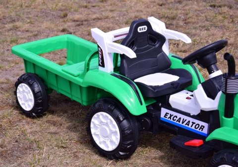 TRAKTOR NA AKUMULATOR Z PRZYCZEPĄ, MIĘKKIE SIEDZENIE,/698 TRAKTOR NA AKUMULATOR Z PRZYCZEPĄ, MIĘKKIE SIEDZENIE,/698