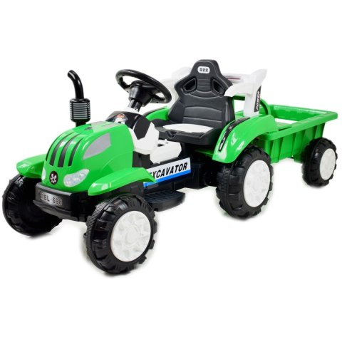 TRAKTOR NA AKUMULATOR Z PRZYCZEPĄ, MIĘKKIE SIEDZENIE,/698 TRAKTOR NA AKUMULATOR Z PRZYCZEPĄ, MIĘKKIE SIEDZENIE,/698