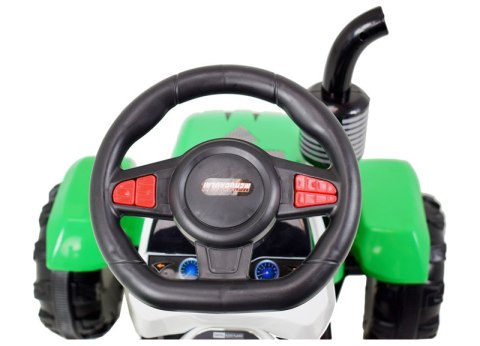 TRAKTOR NA AKUMULATOR Z PRZYCZEPĄ, MIĘKKIE SIEDZENIE,/698 TRAKTOR NA AKUMULATOR Z PRZYCZEPĄ, MIĘKKIE SIEDZENIE,/698