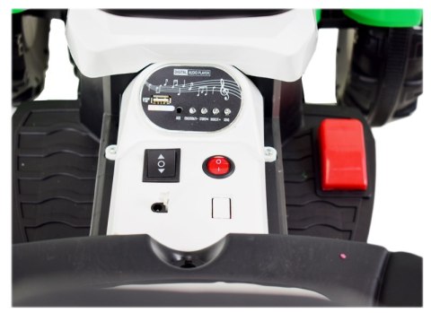 TRAKTOR NA AKUMULATOR Z PRZYCZEPĄ, MIĘKKIE SIEDZENIE,/698 TRAKTOR NA AKUMULATOR Z PRZYCZEPĄ, MIĘKKIE SIEDZENIE,/698
