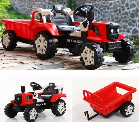 TRAKTOR NA AKUMULATOR Z PRZYCZEPĄ, MIĘKKIE SIEDZENIE, PILOT/HSD6601-RC TRAKTOR NA AKUMULATOR Z PRZYCZEPĄ, MIĘKKIE SIEDZENIE, PILOT/HSD6601-RC