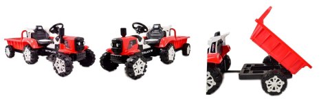 TRAKTOR NA AKUMULATOR Z PRZYCZEPĄ, MIĘKKIE SIEDZENIE, PILOT/HSD6601-RC TRAKTOR NA AKUMULATOR Z PRZYCZEPĄ, MIĘKKIE SIEDZENIE, PILOT/HSD6601-RC