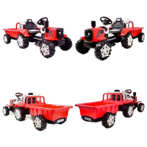 TRAKTOR NA AKUMULATOR Z PRZYCZEPĄ, MIĘKKIE SIEDZENIE, PILOT/HSD6601-RC TRAKTOR NA AKUMULATOR Z PRZYCZEPĄ, MIĘKKIE SIEDZENIE, PILOT/HSD6601-RC