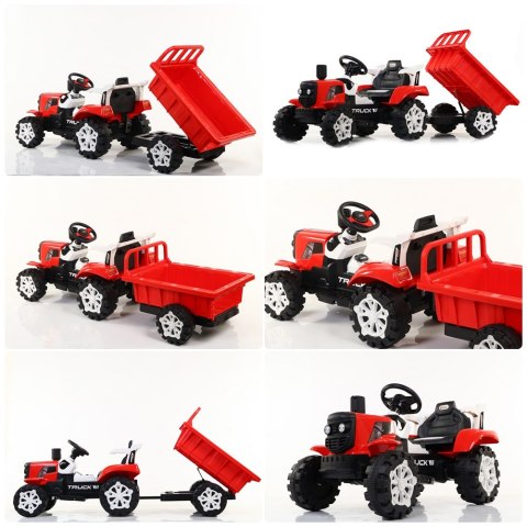TRAKTOR NA AKUMULATOR Z PRZYCZEPĄ, MIĘKKIE SIEDZENIE, PILOT/HSD6601-RC TRAKTOR NA AKUMULATOR Z PRZYCZEPĄ, MIĘKKIE SIEDZENIE, PILOT/HSD6601-RC