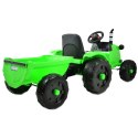 TRAKTOR NA AKUMULATOR Z PRZYCZEPĄ , PILOTEM, MIĘKKIE SIEDZENIE, PASY/CH9959