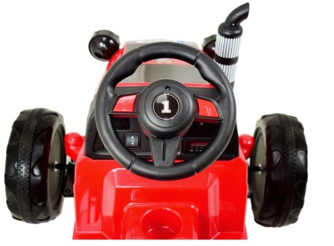 TRAKTOR NA AKUMULATOR Z PRZYCZEPĄ , PILOTEM, MIĘKKIE SIEDZENIE, PASY/CH9959 TRAKTOR NA AKUMULATOR Z PRZYCZEPĄ , PILOTEM, MIĘKKIE SIEDZENIE, PASY/CH9959