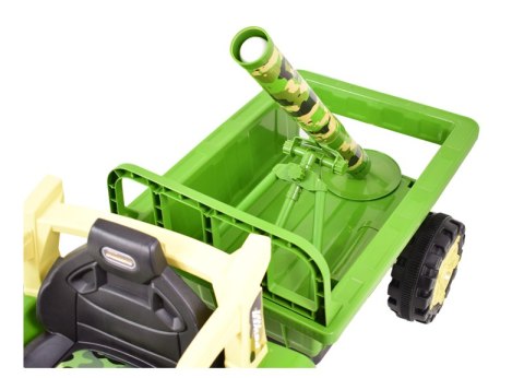 TRAKTOR NA AKUMULATOR ZIELONY Z PRZYCZEPĄ + MOŻDZIERZ, MIĘKKIE SIEDZENIE,PILOT/HSD6606 TRAKTOR NA AKUMULATOR ZIELONY Z PRZYCZEPĄ + MOŻDZIERZ, MIĘKKIE SIEDZENIE,PILOT/HSD6606